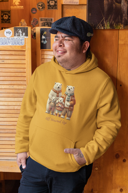 #12 All Warmed Up - Family Hoodie Set / Cozy Ice Bear Design