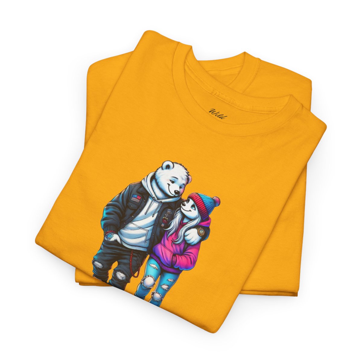 Chillin' Women's T-Shirt featuring a stylish polar bear couple in casual streetwear animal graphic design