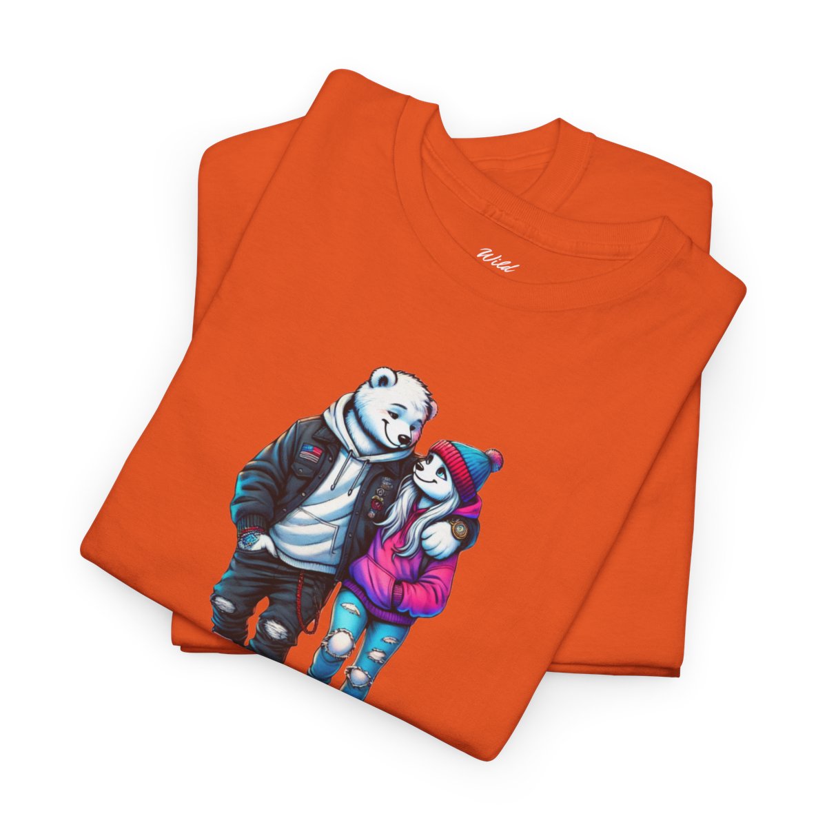 Chillin' Women's T-Shirt featuring a stylish polar bear couple in casual streetwear animal graphic design