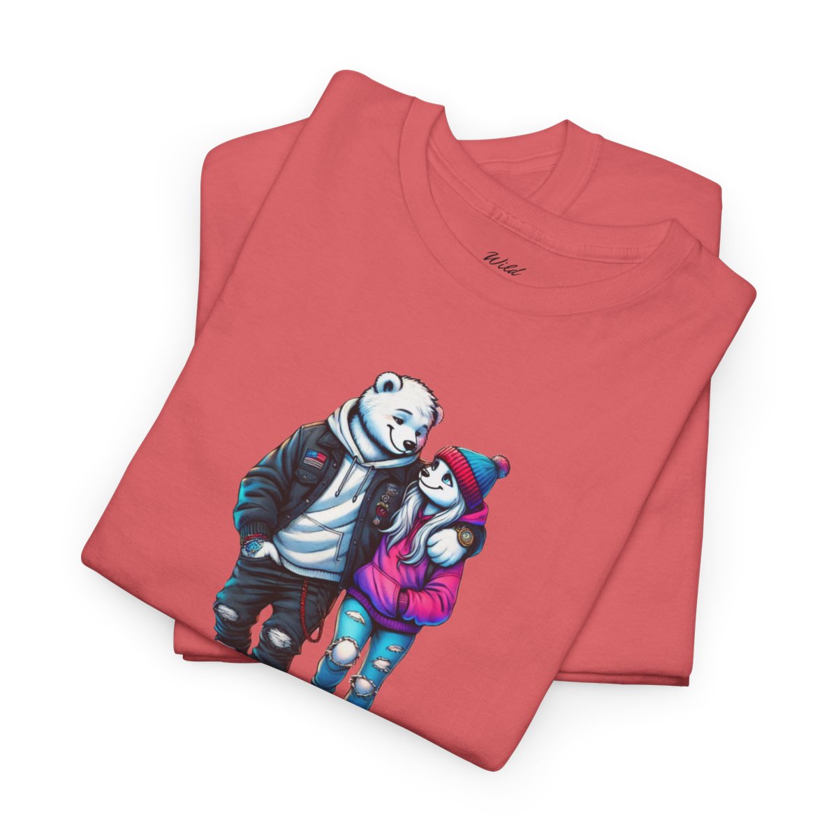 Chillin' Women's T-Shirt featuring a stylish polar bear couple in casual streetwear animal graphic design