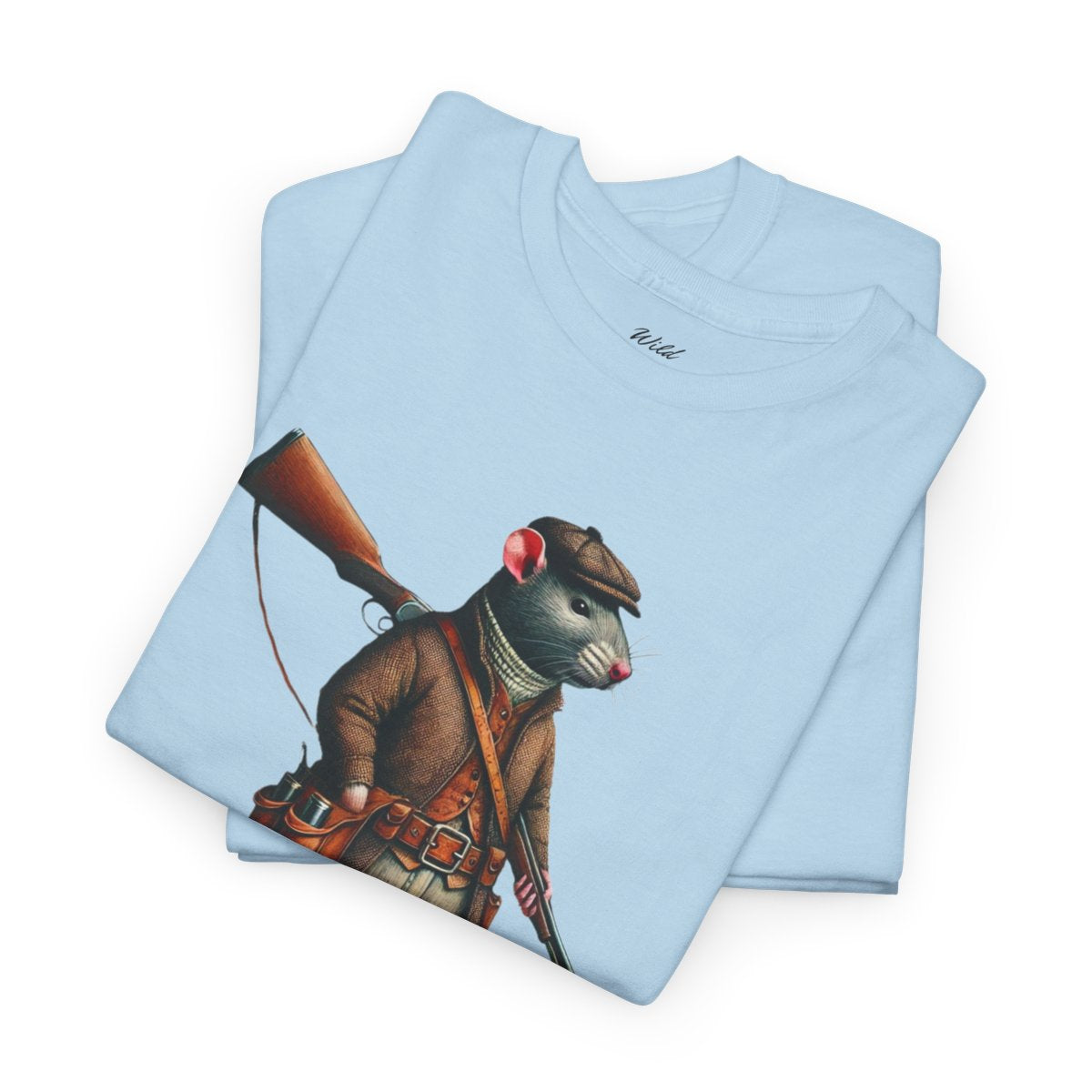 "It's Game Time, Buddy!" Women's Heavy Cotton T-Shirt featuring a bold rat hunter design