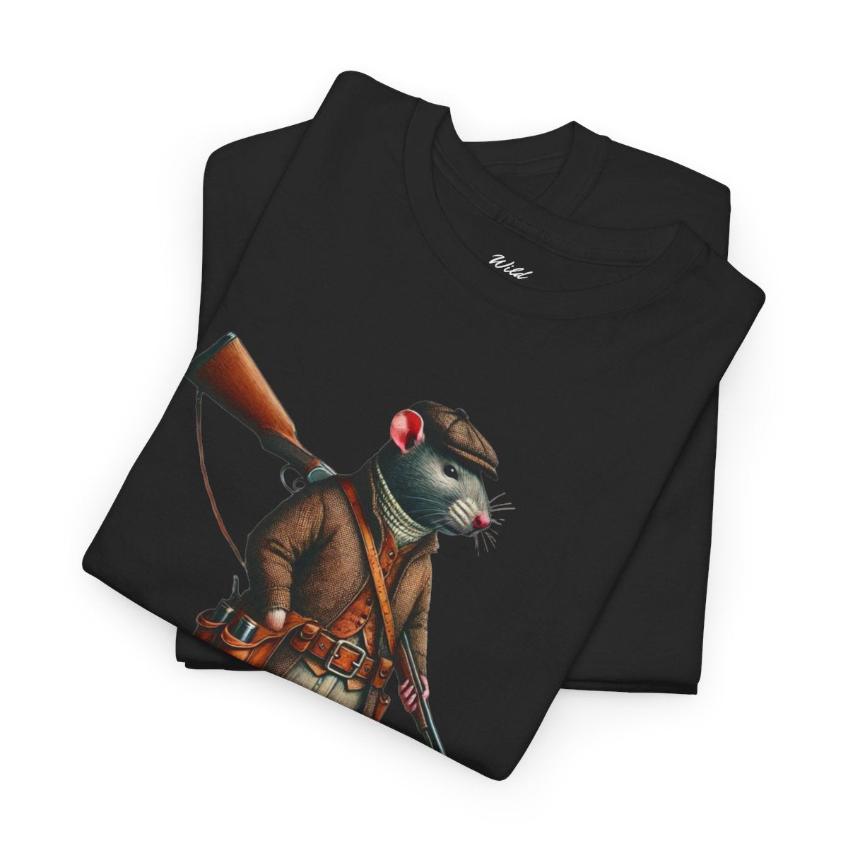 "It's Game Time, Buddy!" Women's Heavy Cotton T-Shirt featuring a bold rat hunter design